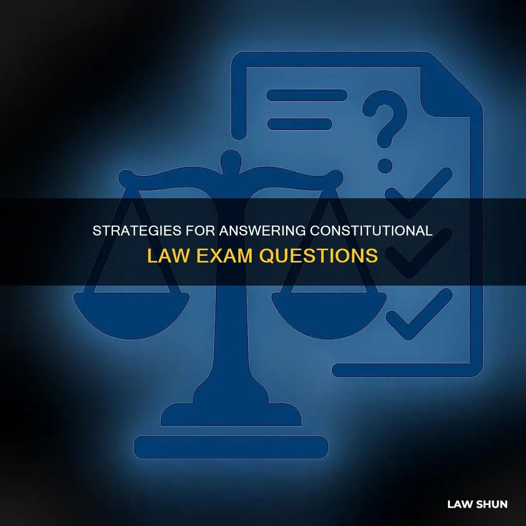 how to answer a constitutional law exam question