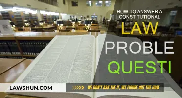 Strategies for Answering Constitutional Law Problem Questions