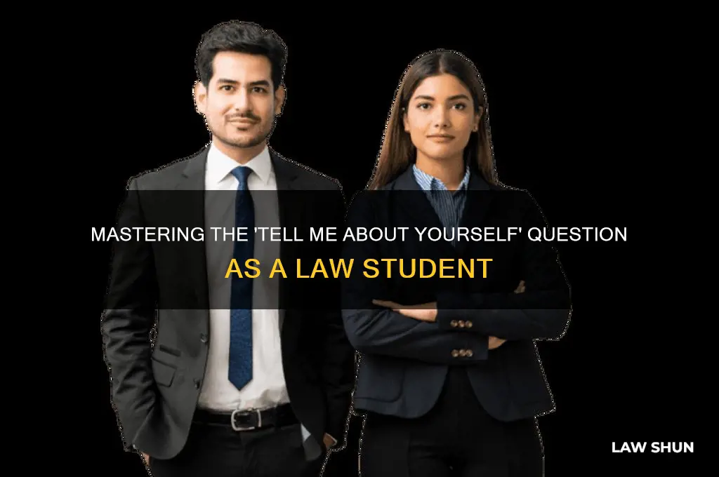 how to answer tell me about yourself law student