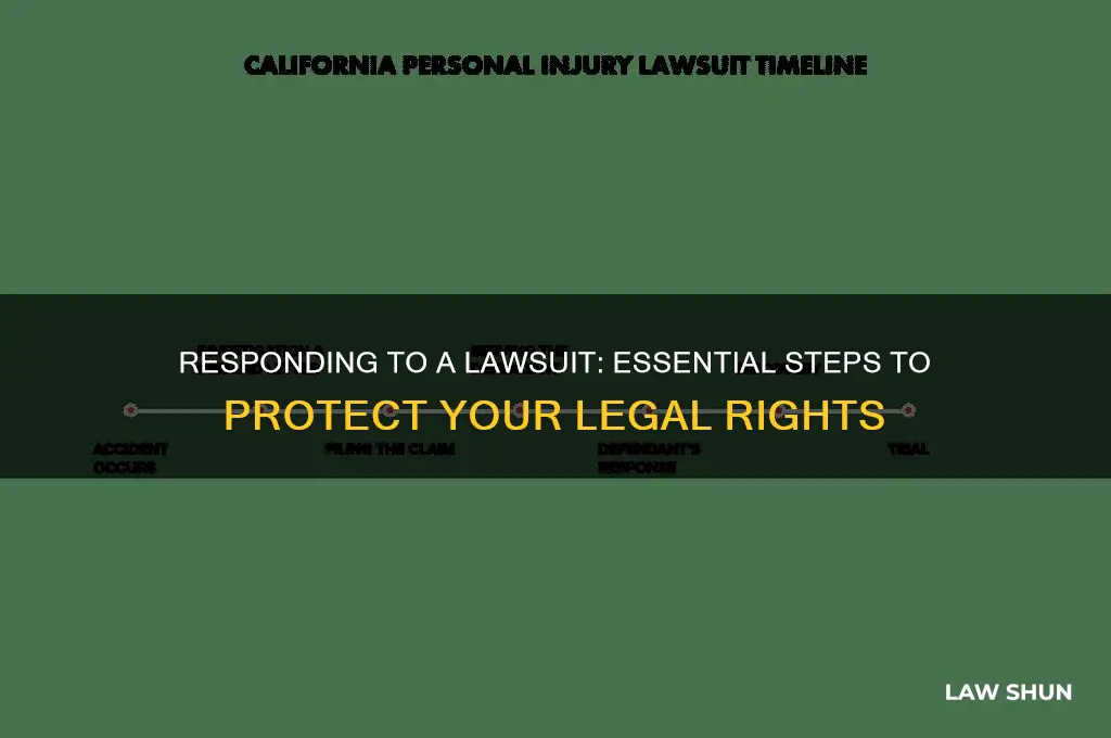 how to answer to a law suit