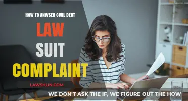 How to Respond to a Civil Debt Lawsuit Complaint Effectively