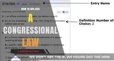 Mastering APA Citations: A Guide to Citing Congressional Laws