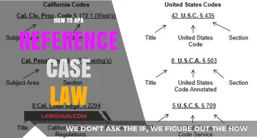 Cite Case Law: APA Style Guide