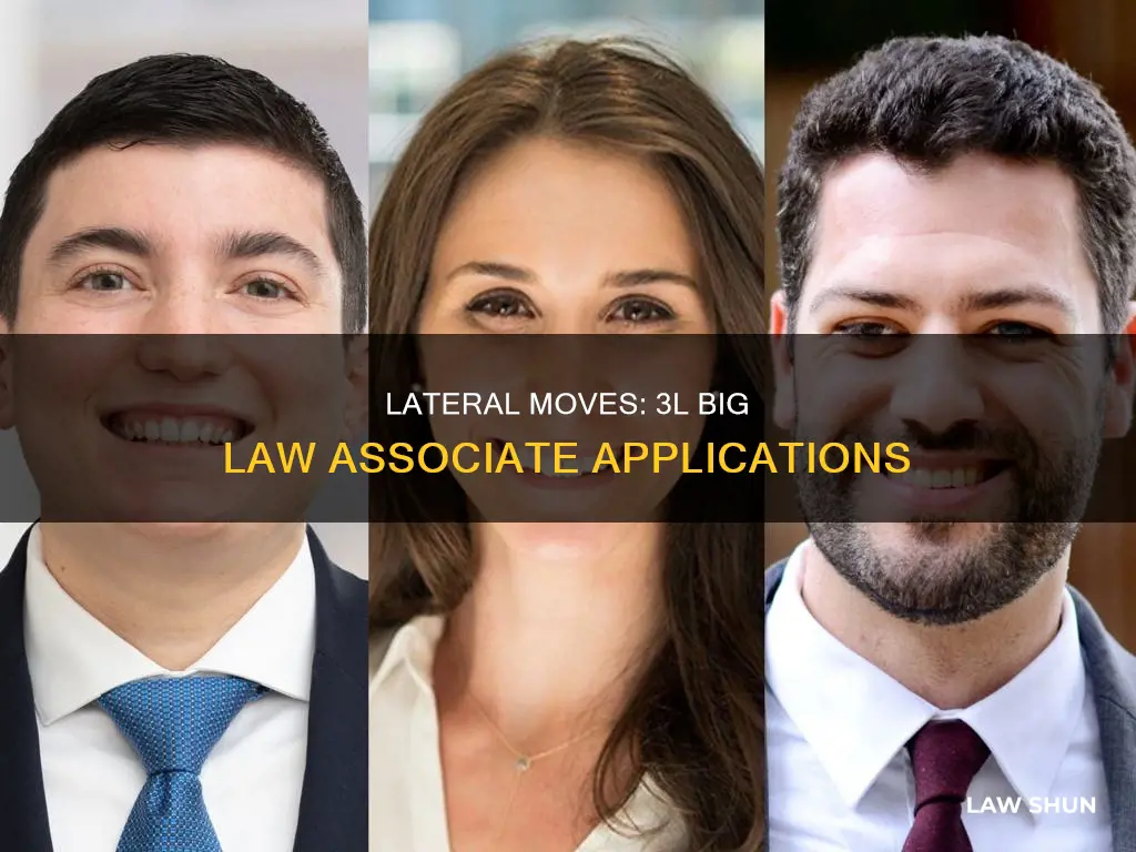 how to apply as 3l big law lateral associate