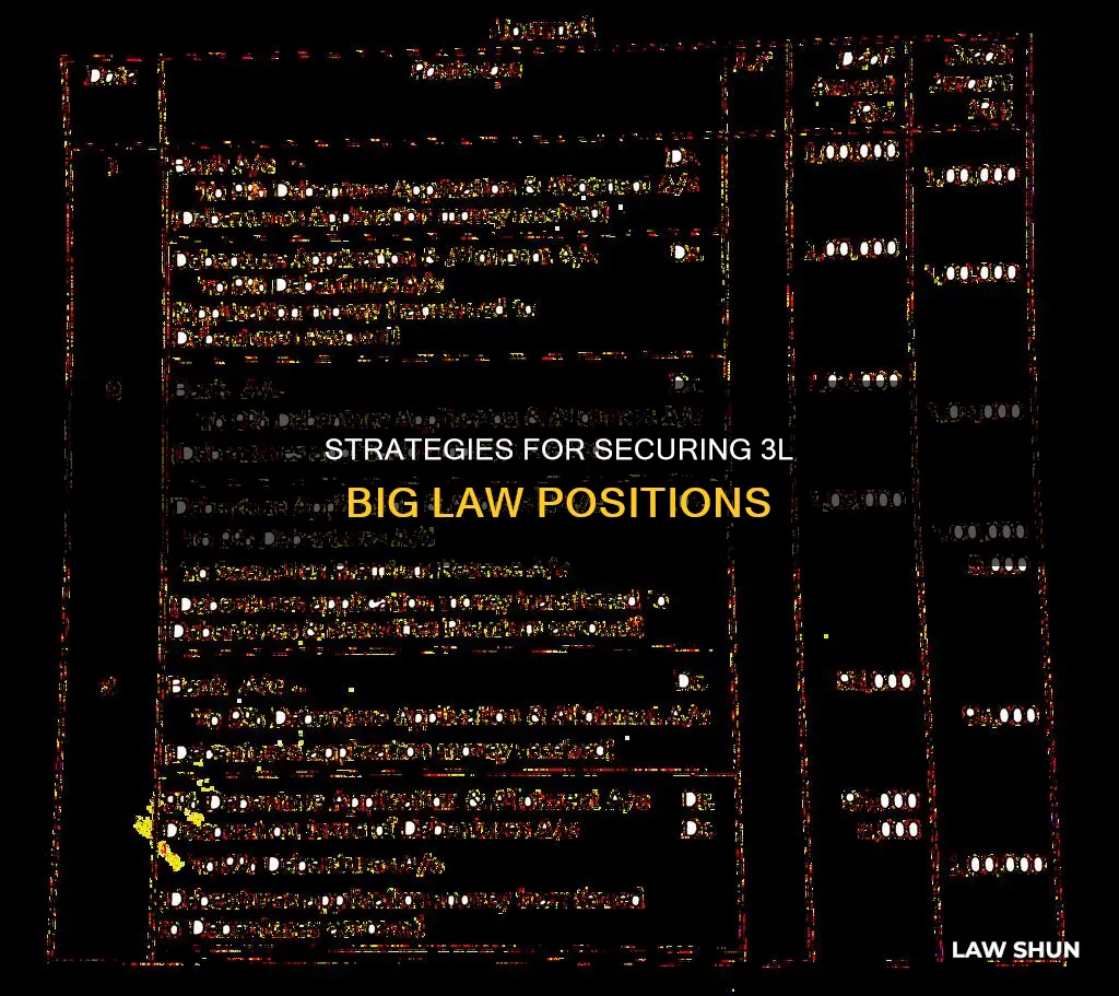 how to apply as 3l big law