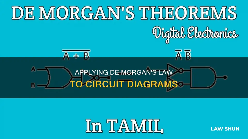 how to apply demorgans law to a circuit diagram