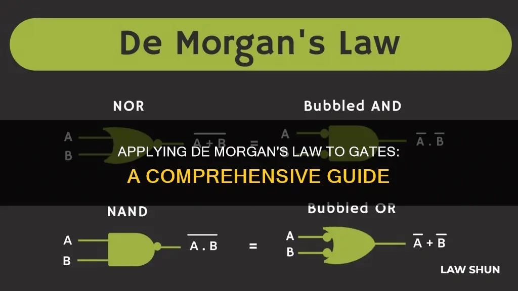 how to apply demorgans law to gates