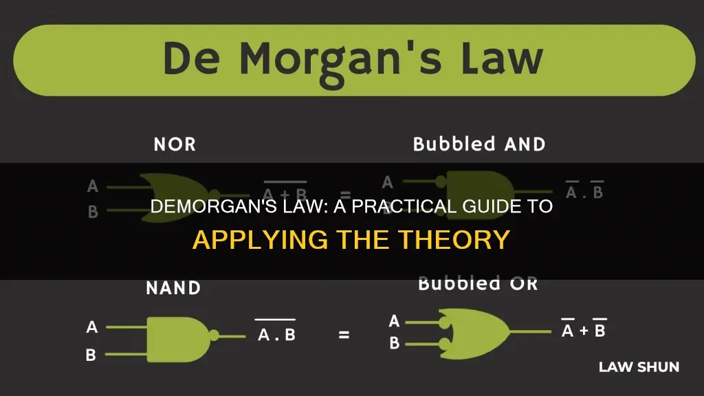 how to apply demorgan