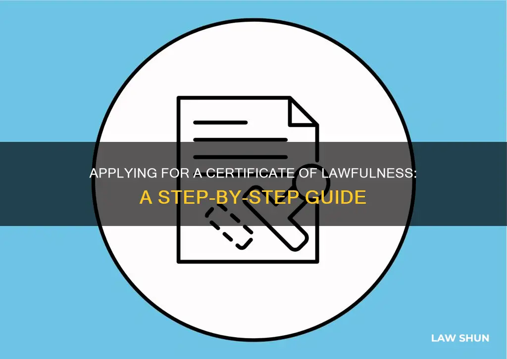 how to apply for a certificate of lawfulness