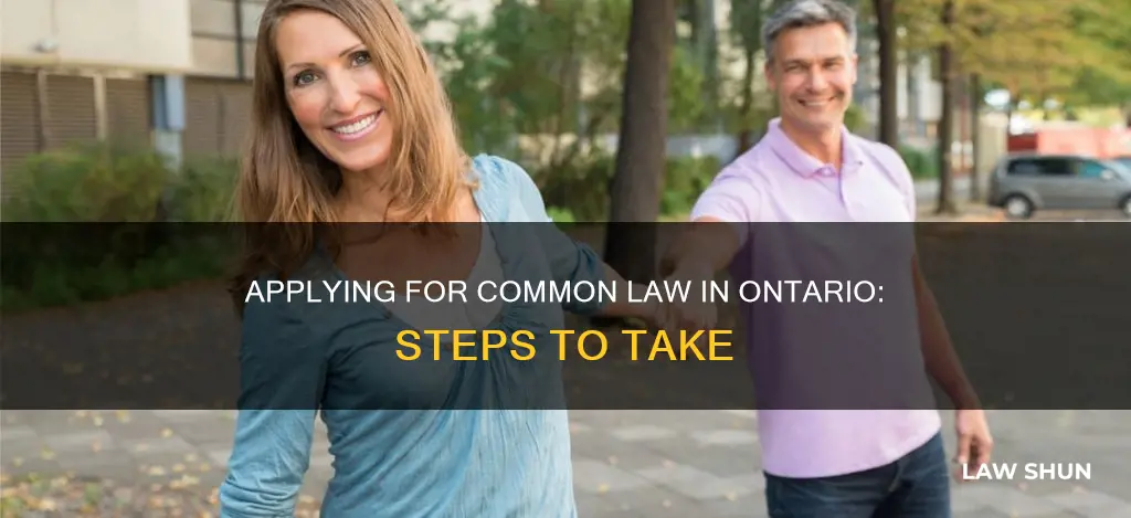 how to apply for common law in ontario