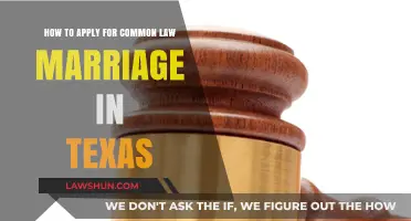Understanding Texas Common Law Marriage Application Process