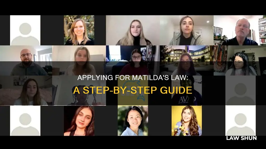 how to apply for matilda