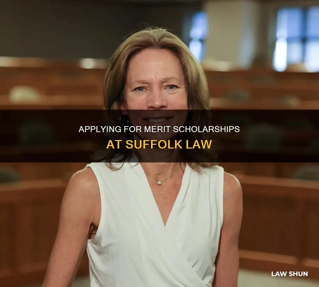 how to apply for merit scholarships suffolk law