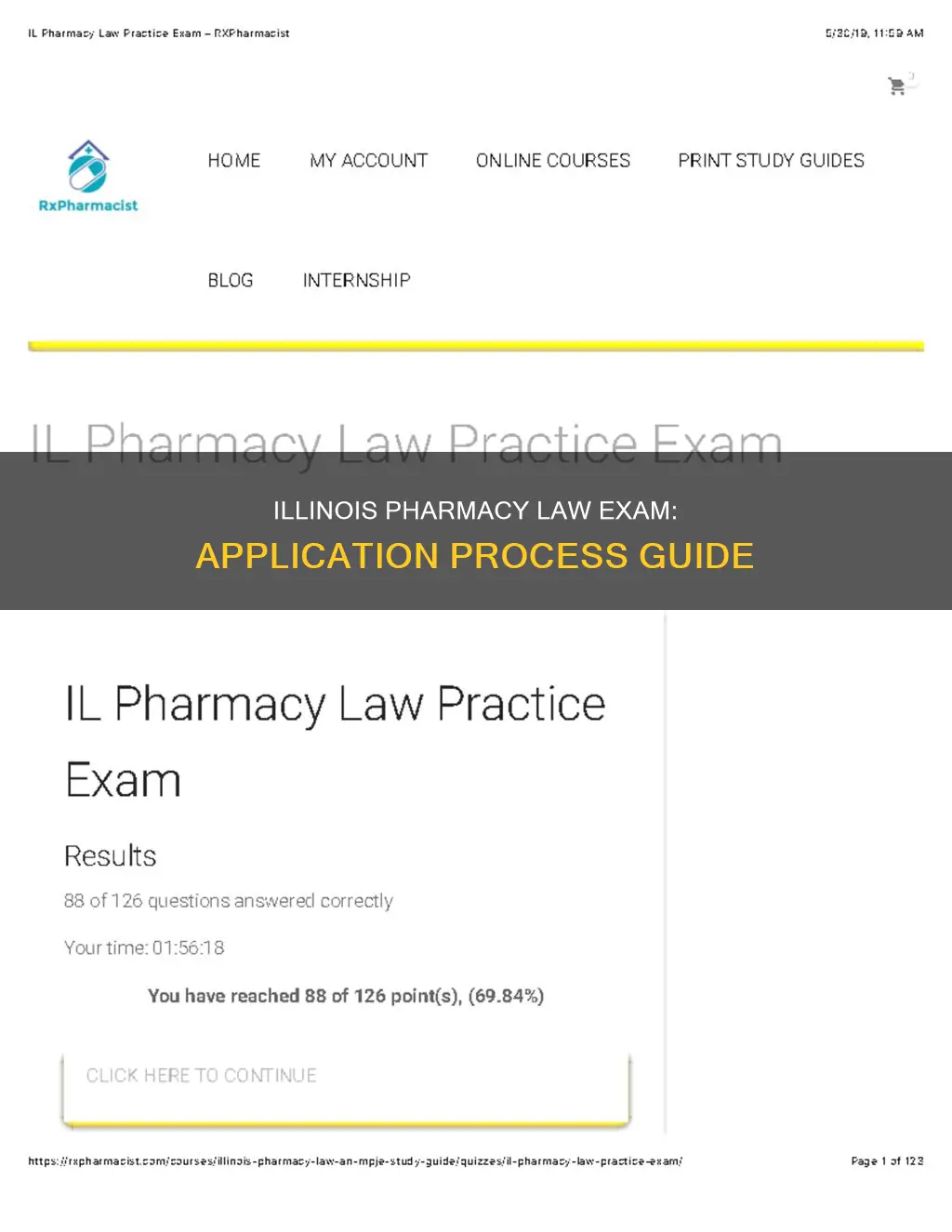 how to apply for pharmacy law exam in illinois