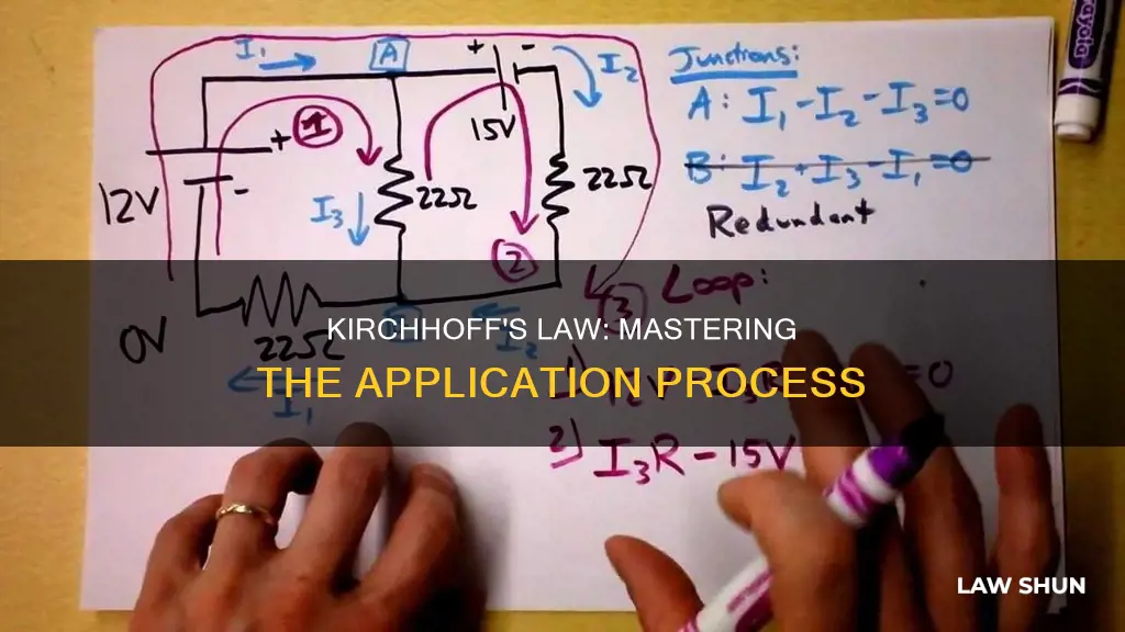 how to apply kirchhoff law