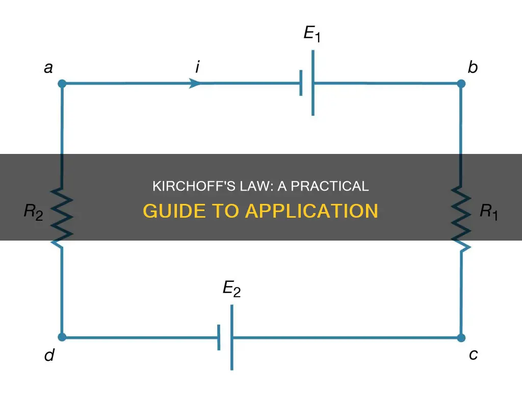 how to apply kirchoff