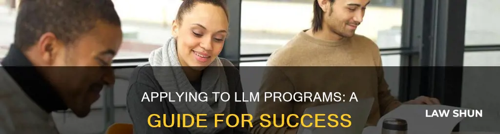 how to apply llm progran college of law