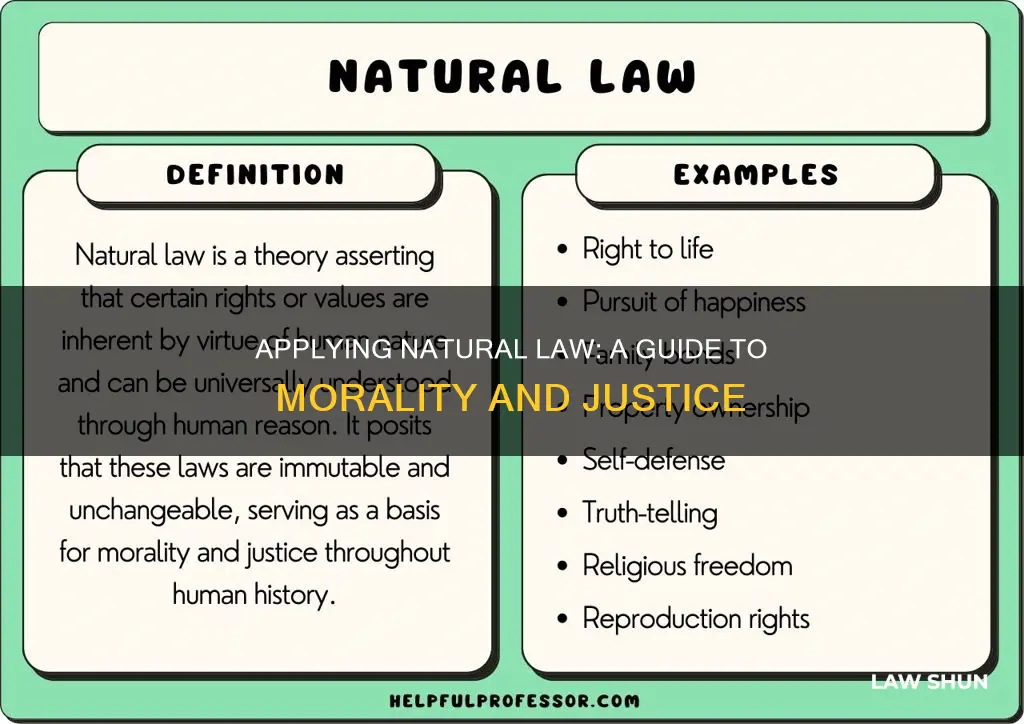 how to apply natural law