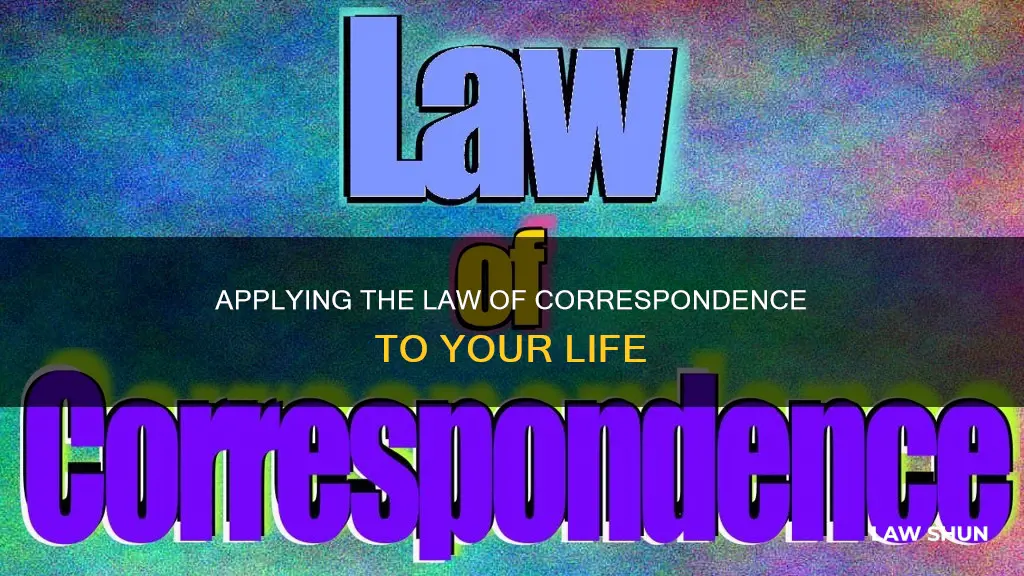 how to apply the law of correspondence