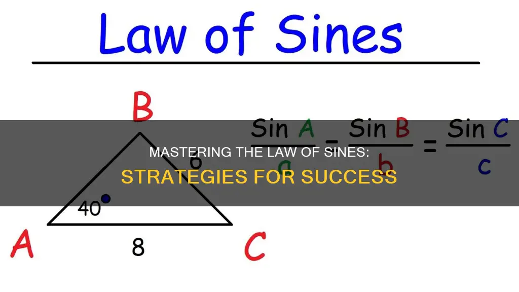 how to apply the law of sines