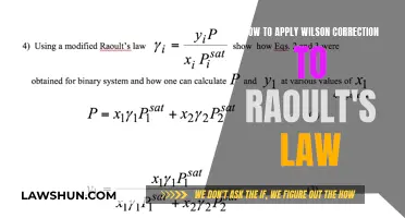 Wilson Correction Application to Raoult's Law Explained