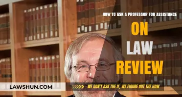 Seeking Law Review Help: A Guide to Approaching Professors Effectively