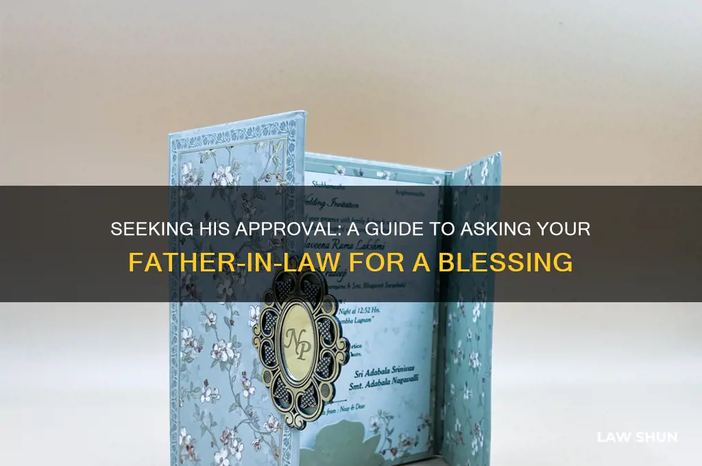 how to ask father in law for blessing