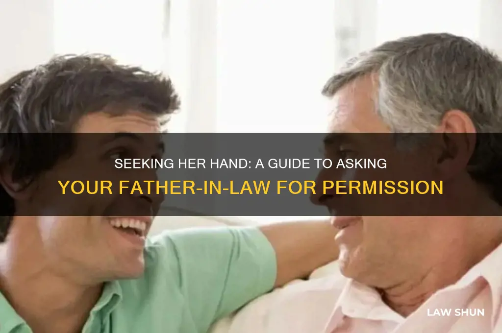 how to ask father in law for daughter