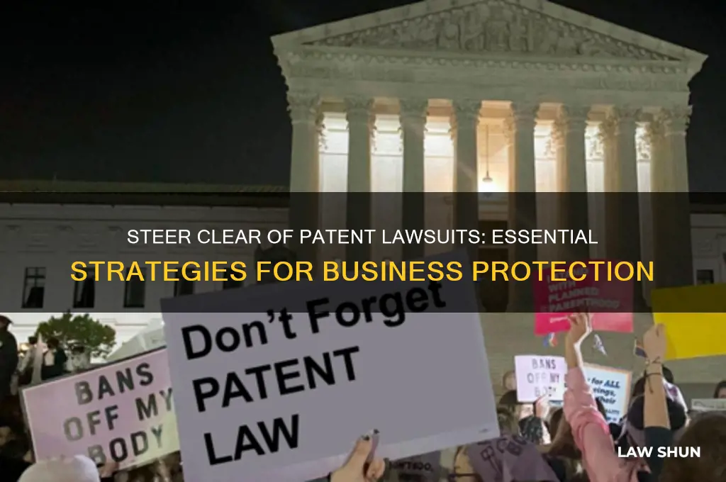 how to avoid patent law suits