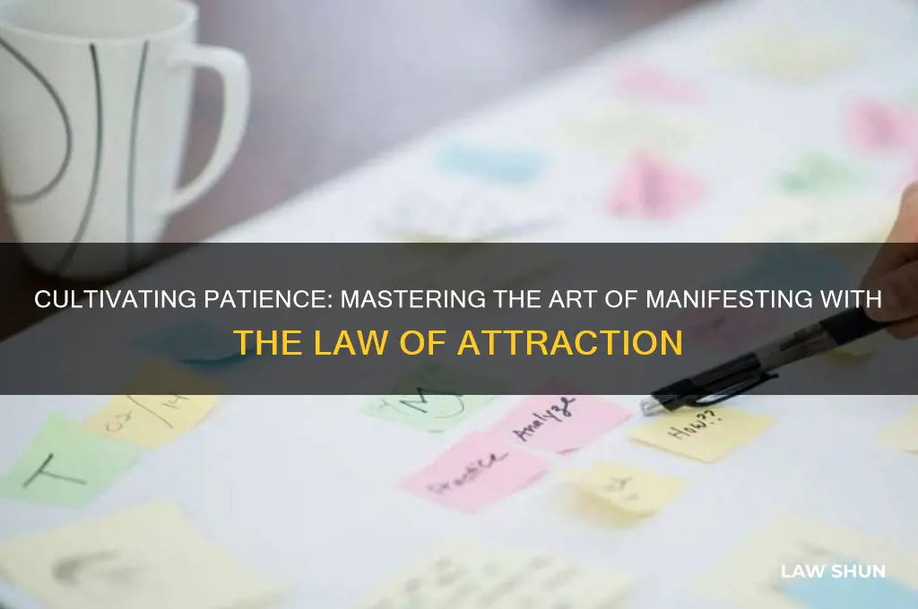 how to be patient while manifesting law of attraction