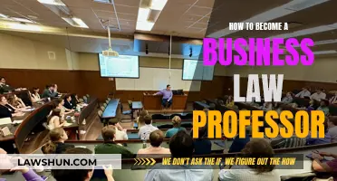 Business Law Professor: Steps to Take for a Successful Career