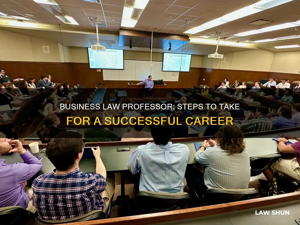 how to become a business law professor