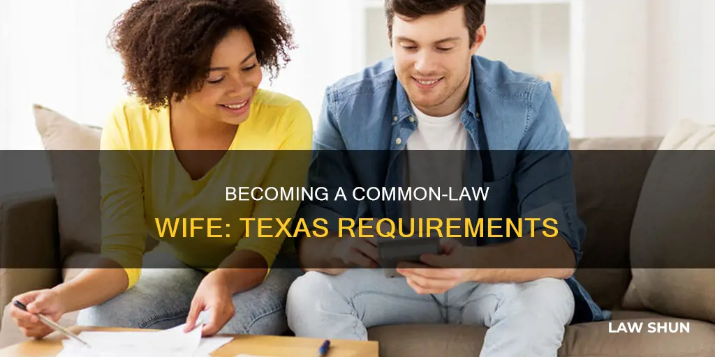 how to become a common law wife in texas