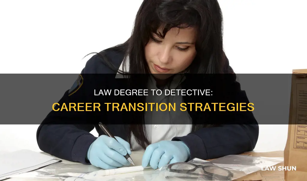 how to become a detective with a law degree