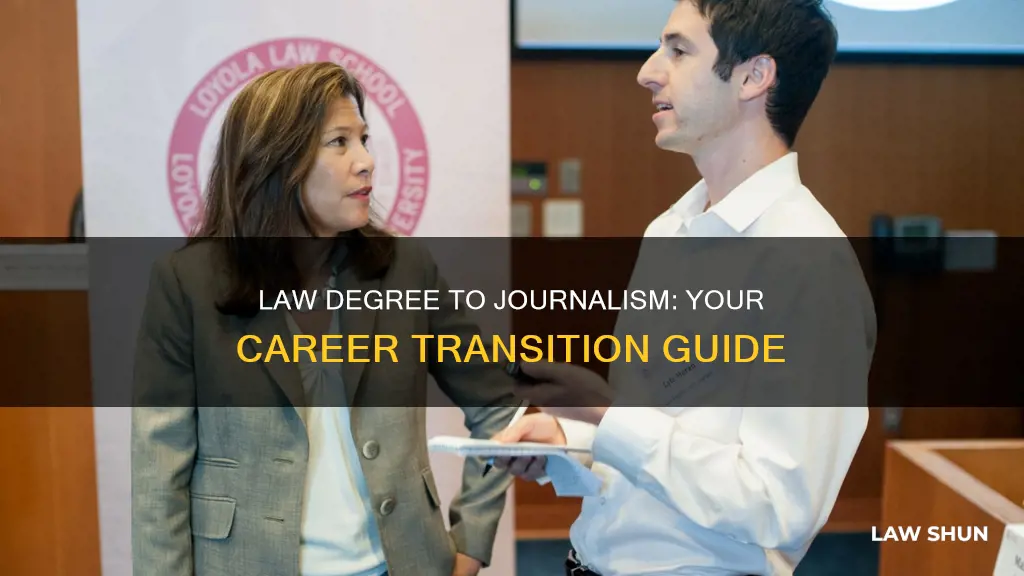 how to become a journalist with a law degree