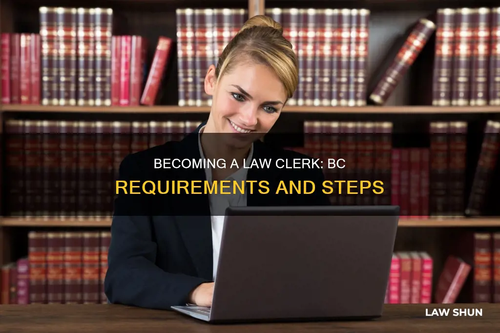 how to become a law clerk in bc