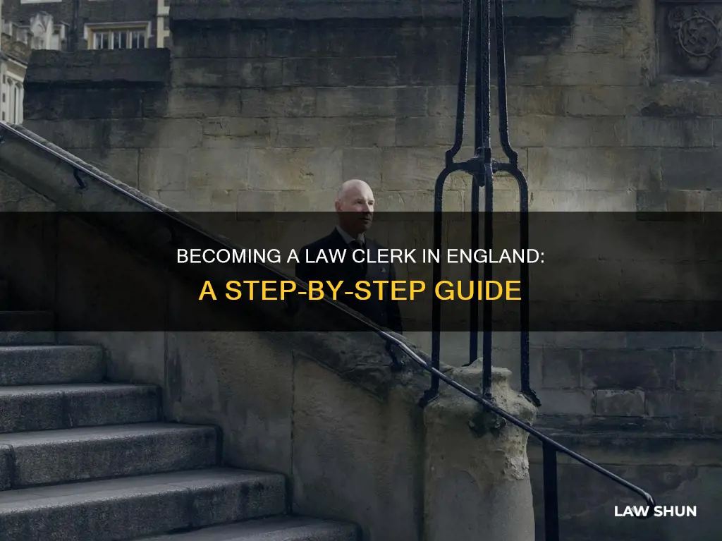 how to become a law clerk in england