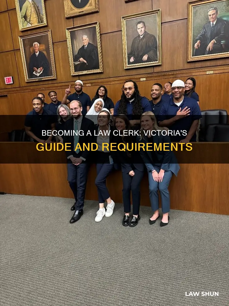 how to become a law clerk victoria