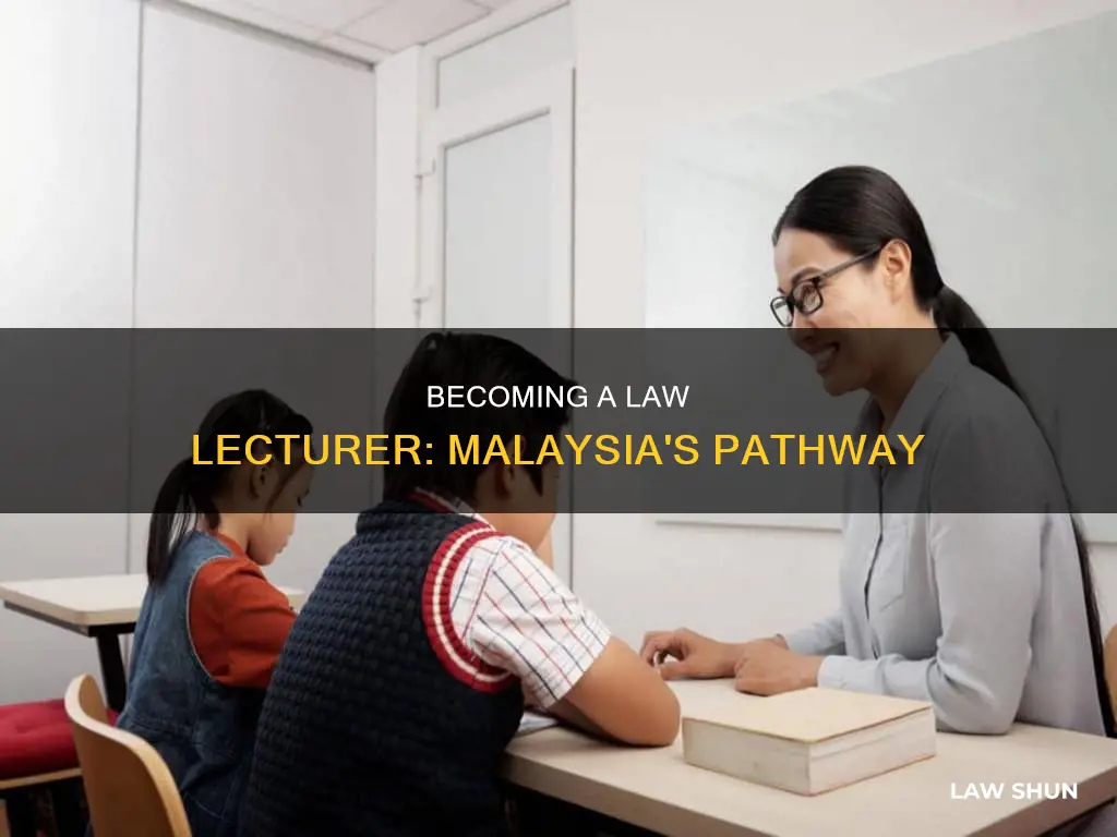 how to become a law lecturer in malaysia