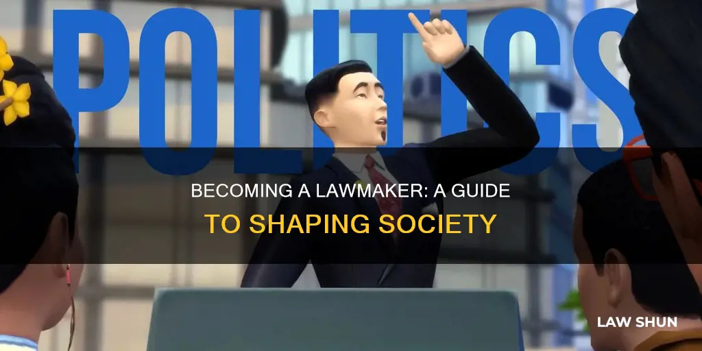 how to become a law maker