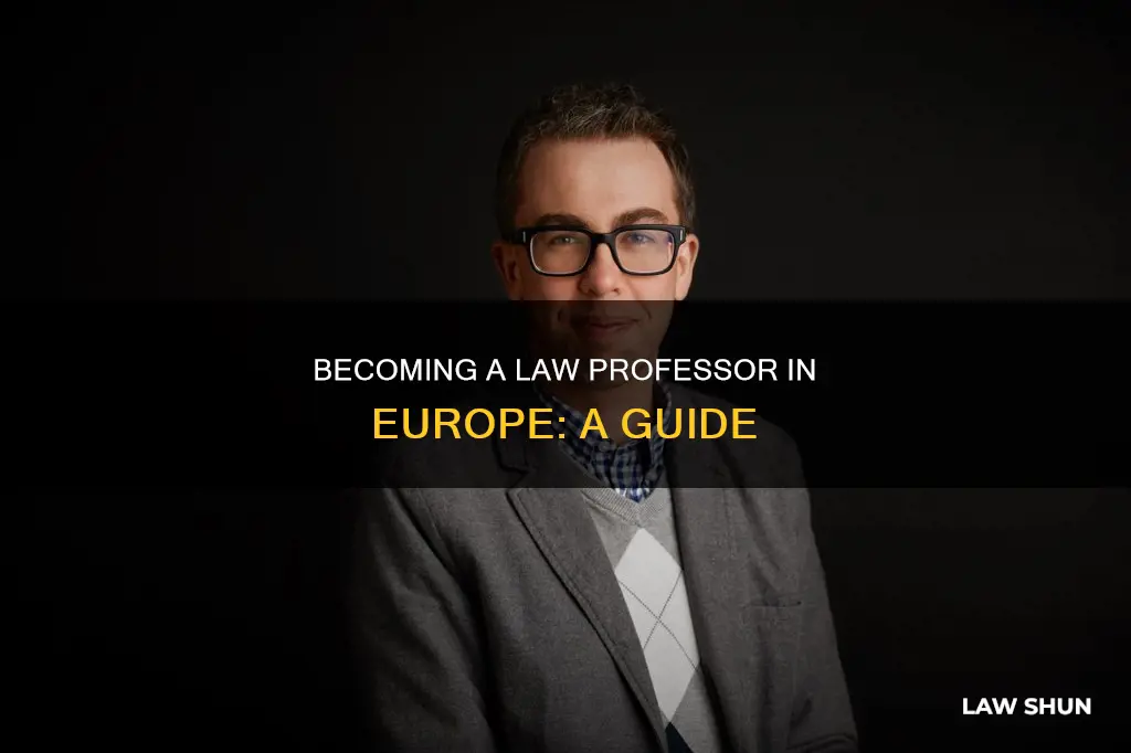 how to become a law professor in europe