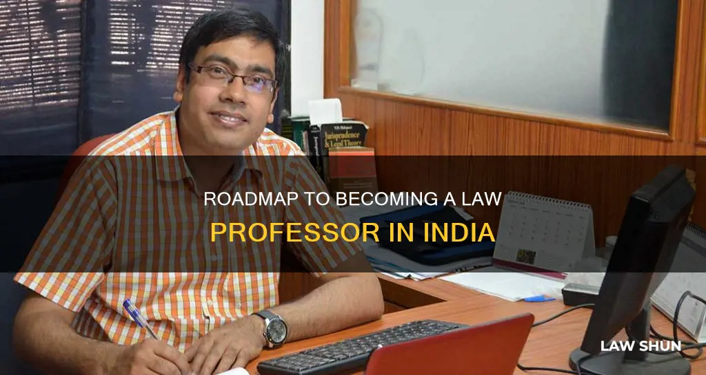 how to become a law professor in india