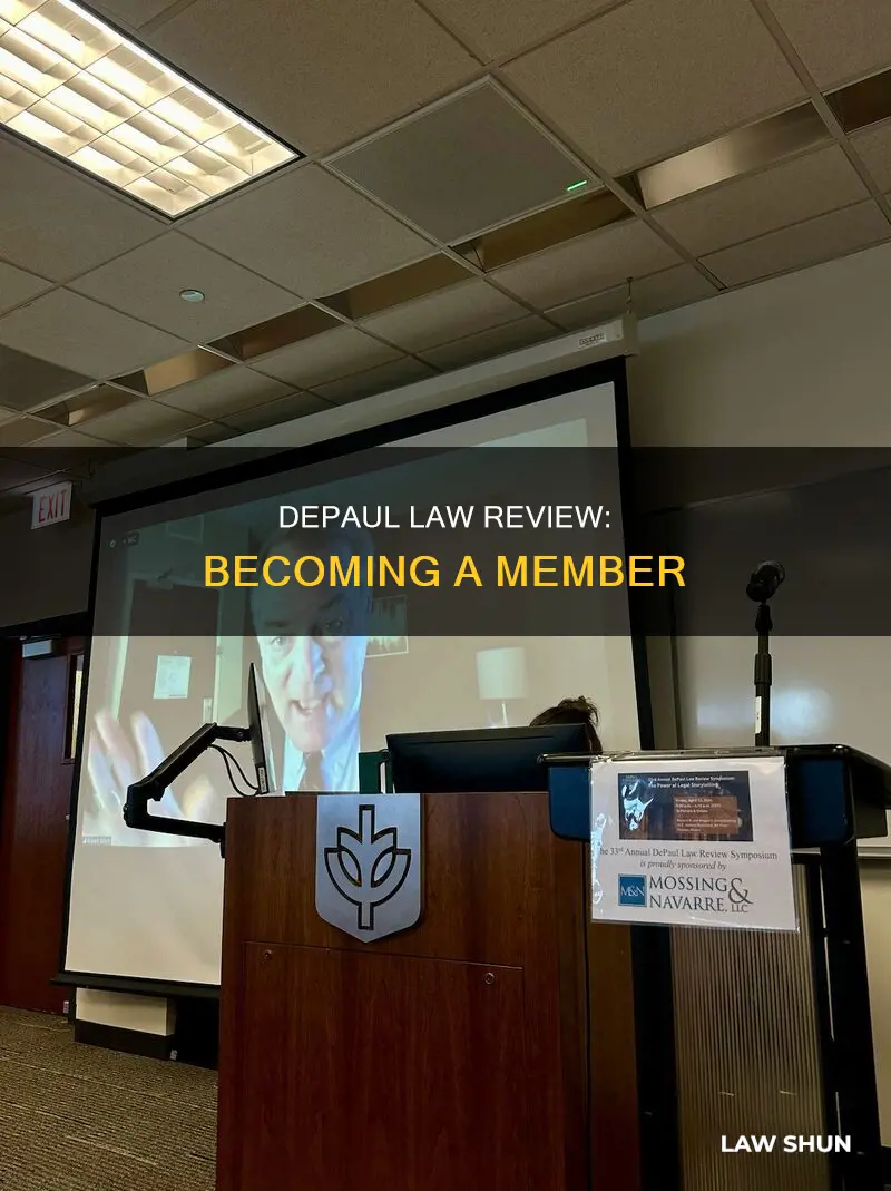 how to become a member of law review at depaul