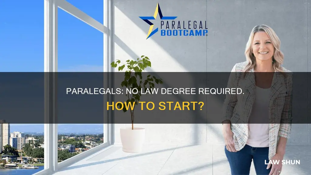 how to become a paralegal without a law degree