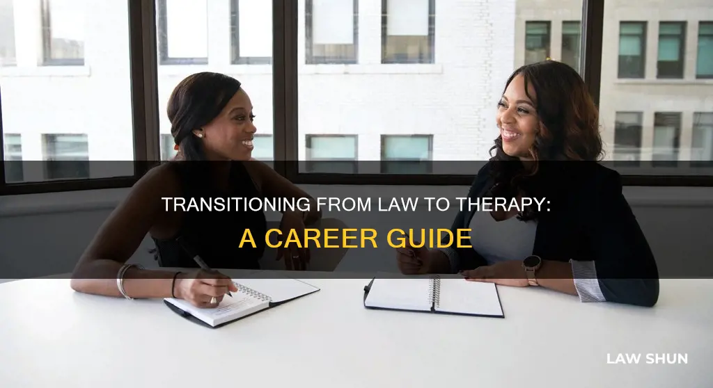 how to become a therapist with a law degree