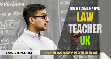 Becoming a Law Teacher: A-Level UK Requirements