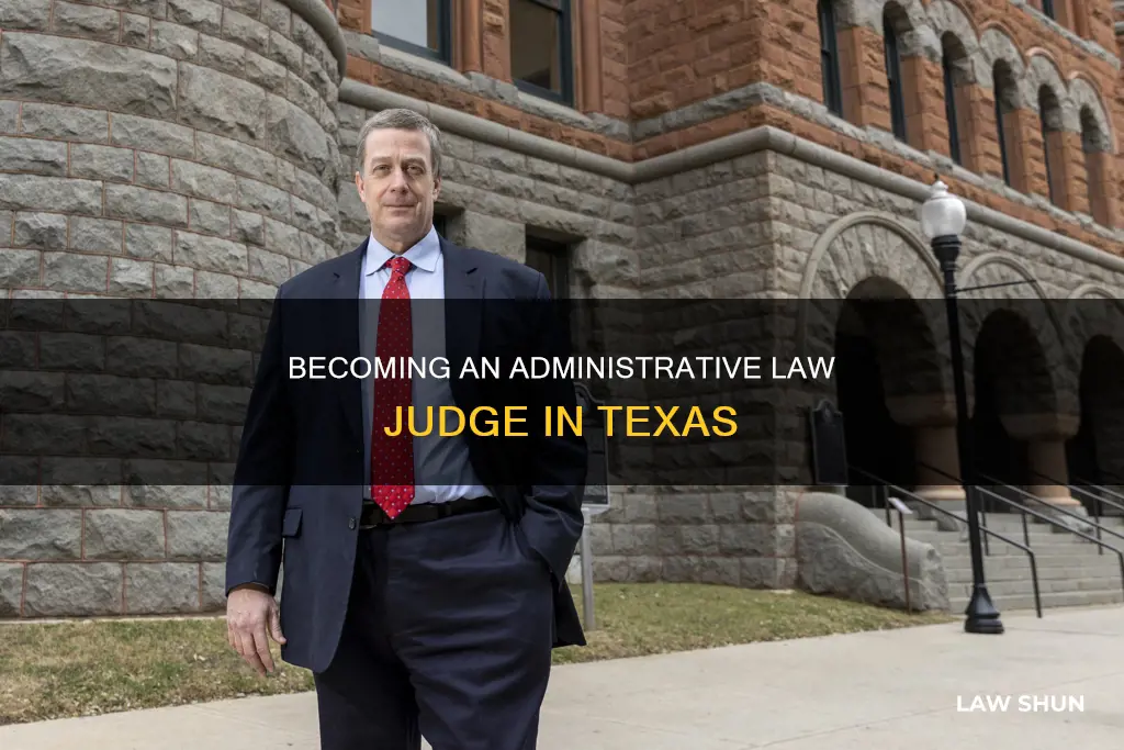 how to become an administrative law judge in texas