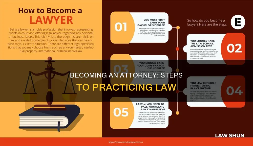 how to become an attorney at law