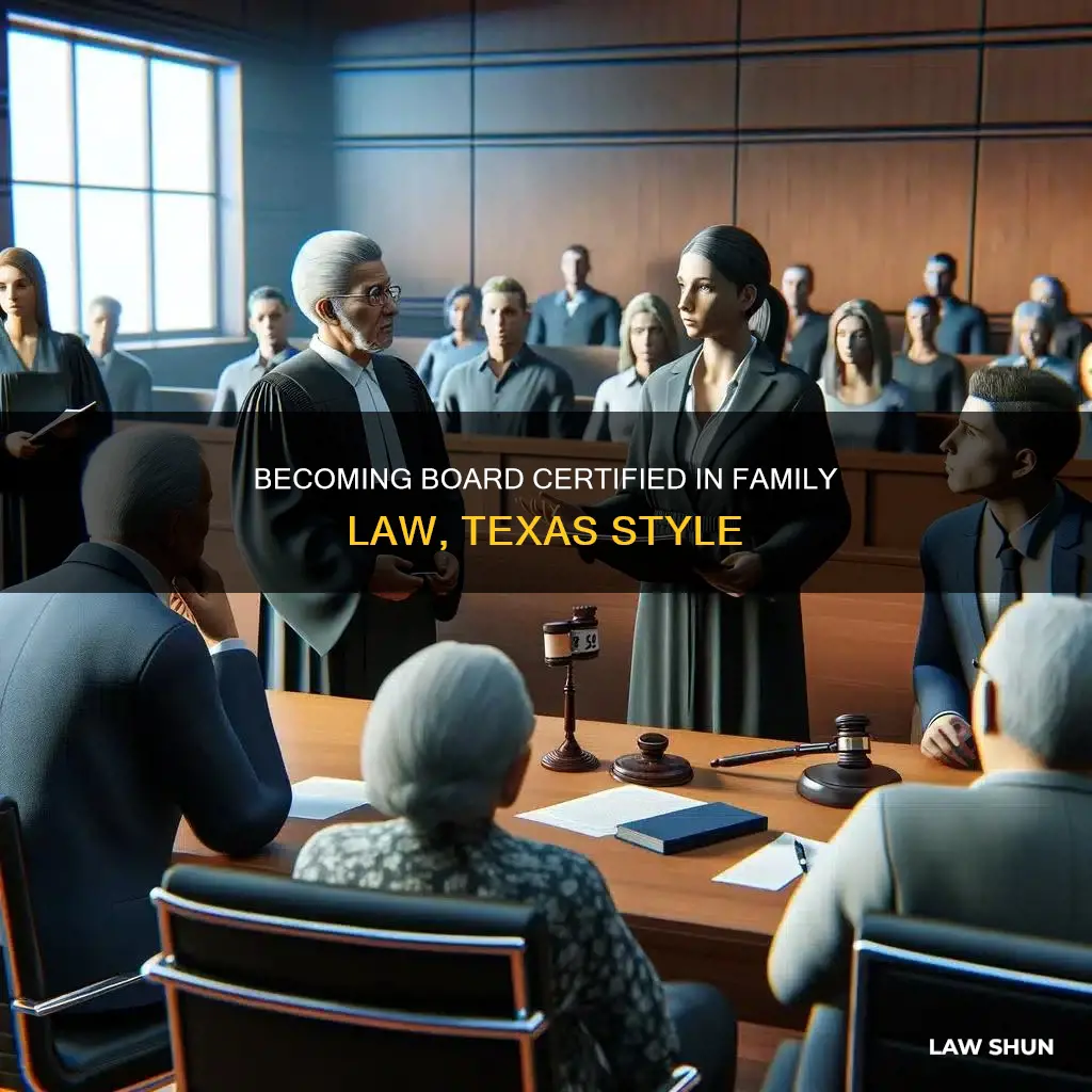 how to become board certified in family law in texas