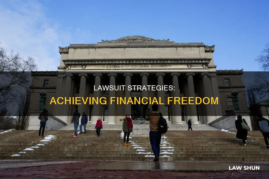 how to become financially independent facing a law suit